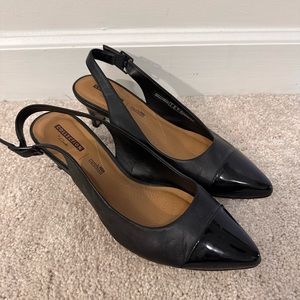 Collection by Clarks soft cushion slingback kitten heels/pumps